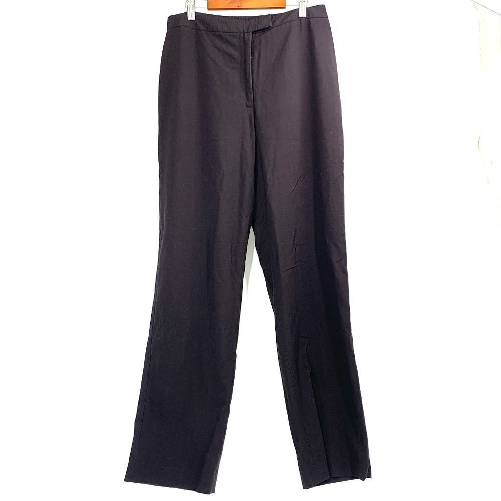 Ann Taylor Straight Leg Stretch Career Trouser Black Size 8 Style#42-36880